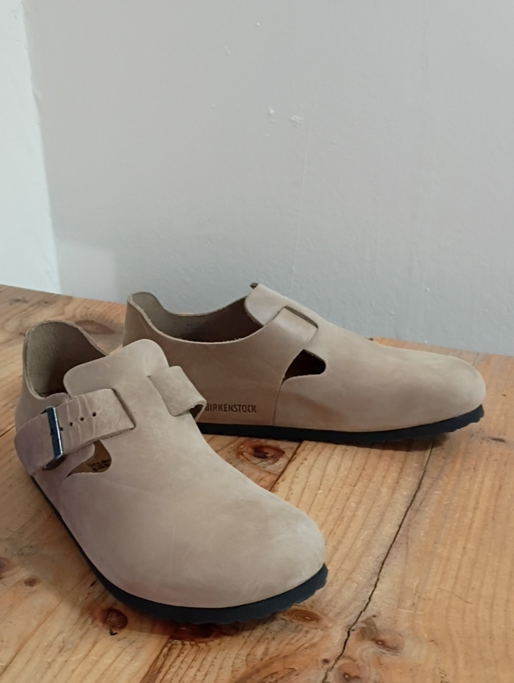 Birkenstock London BS Tabacco Brown Suede 42 Men's 9 W 11 Narrow Fit New in Box
